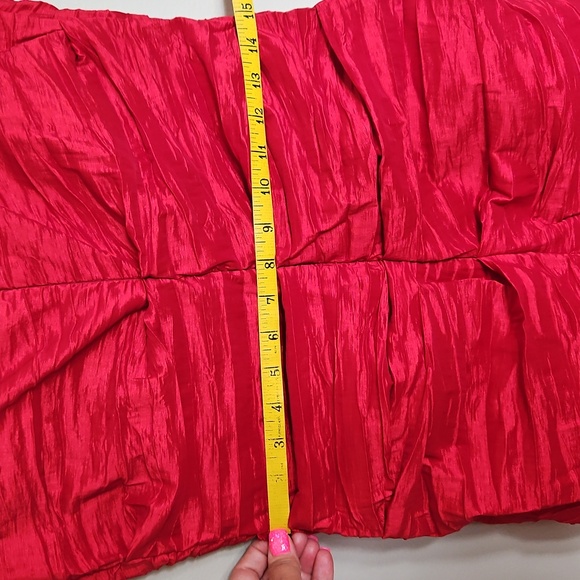 💃🏼 Alex Evenings Red Ruched Maxi Dress - Picture 6 of 7